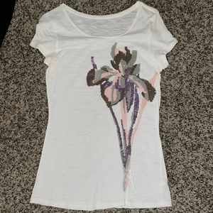Express Floral Sequin T-Shirt